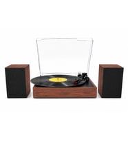 Record Master RM-519 Ahşap Kasa Plak Çalar Tüm Plaklar İle Uyumlu