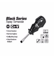 SGS 6*35 TOPAÇ DÜZ TORNAVİDA BLACK SERİ (Karışık)