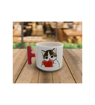 Latte & Espresso El Yapımı Haylaz Sevimli Yavru Kediler Baskılı T Kulp Kupa 200 Ml