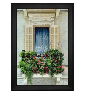 Manzara Temalı Kanvas Tablo 50 x 70 cm Siyah Çerçeve