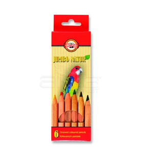 Koh-i-Noor Jumbo Natur Kuru Boya 6lı
