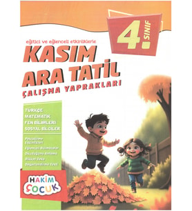 4.Sınıf Eğitici ve Eğlenceli Etkinliklerle Kasım Ara Tatil Çalışma Yaprakları