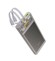 Hoco J104 Discovery Edition 22.5W 10000mAh Kablolu Powerbank (Gri)