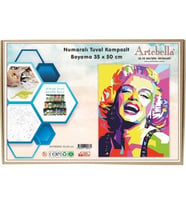 Artebella Numaralı Tuval Kompozit Boyama ANTB0006 "Marilyn Monroe"35x50 cm