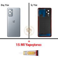 One Plus Yapıştırıcı One Plus 9 Gri Yapıştırıcı B-7000 Yapıştırıcı Arka Kapak Arka Cam Batarya Kapağı Lazer Kesim Kapak Pil Kapağı Back Cover