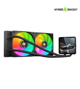 Hyper Rocket 240 mm ARGB WL240L040 Siyah 4 inç LCD Versiyon CPU işlemci Sıvı Soğutucu