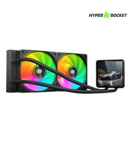 Hyper Rocket 240 mm ARGB WL240L040 Siyah 4 inç LCD Versiyon CPU işlemci Sıvı Soğutucu