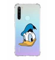 Xiaomi Redmi Note 8 Köşe Korumalı Antişok Kapak Donald Duck Tasarımlı Şeffaf  Kılıf