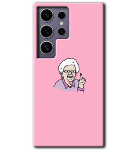 Galaxy S24 Ultra Kılıf HD Desen Baskılı Kılıf - Bad Grandmother