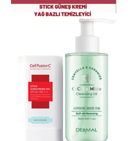 Cell Fusion C Stick Güneş Kremi ve Dermal Yağ Bazlı Temizleyici Seti