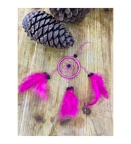 Düşkapanı / Rüyakapanı Pembe Bohem Çanta Aksesuarı Araba süsü Dikiz Aynası Süsü Dreamcatcher