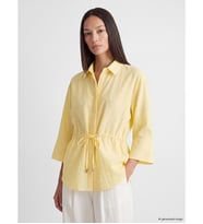 LCW EVERYDAY Sarı Oversize Armürlü Kadın Gömlek