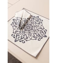 Safran Luxe, Premium Seri Sunum Peçetesi, Duck Keten Kumaş 40x40cm (Beyaz)