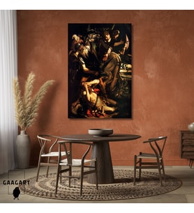 Tekli Dikey Kanvas Caravaggio Aziz Paul'un Dönüşümü