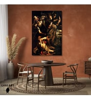 Tekli Dikey Kanvas Caravaggio Aziz Paul'un Dönüşümü