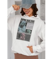 Tasarım Billie Eilish Happier Than Ever Baskılı Unisex Oversize Şarkıcı Hoodie