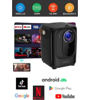 Ultra HD Taşınabilir Projektör, Smart TV, Android, Netflix, YouTube, 5G Destekli