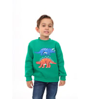 Toontoy Erkek Çocuk Nakışlı Sweatshirt (Çimen Yeşili)
