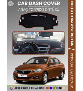 PEUGEOT 301 (2012-2024) Torpido Örtüsü Ön Göğüs Koruma Torpido Koruma Birebir Uyum Kaymaz Özel Kesim