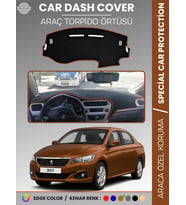 PEUGEOT 301 (2012-2024) Torpido Örtüsü Ön Göğüs Koruma Torpido Koruma Birebir Uyum Kaymaz Özel Kesim