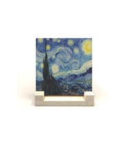 Yıldızlı Gece (Vincent Van Gogh, 1889) Baskılı Taş Masaüstlük 10X10