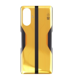 Xiaomi Redmi K40 Gaming Uyumlu Arka Pil Batarya Kapağı Cam M2012K10C M2104K10AC (Sarı)