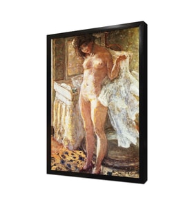 Dans Le Cabinet De Toilette Çerçeveli Mdf Tablo