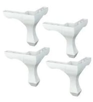 LK0128 4 Adet Plastik Lükens Mobilya Ayağı, 3 mm Lüks Sağlam