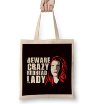 Crazy Redhead Lady Ginger Girl Girlfriend Red Orange Haired Bez Çanta Uzun Saplı