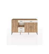 Arges Konsol 4 Raflı 4 Çekmeceli 3 Kapaklı 176x30x99 Çam-Çam/Aytaşı