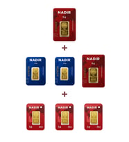Nadir Gold 24 Ayar 18 Gram Altın (2 Ad 5 Gram Altın + 2 Ad 2,5 Gram Altın + 3 Ad 1 Gram Altın )