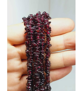 Lal (Garnet-Granat) Taşı Minik/Pirinç Boy Şekilsiz Taşlar Dizi (54404)