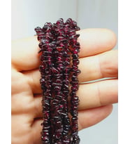 Lal (Garnet-Granat) Taşı Minik/Pirinç Boy Şekilsiz Taşlar Dizi (54404)