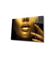Miyrem Glasses Collection -A1^#  Gold Kadın Cam Tablo (Çok Renkli)