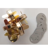 Angel Çanta Aksesuar Örgü Çantaya Mıknatıslı Çıtçıt Light Gold 5Li Paket