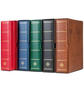 VARIO G Geniş Kasetli Klasör (275x325x90mm) (Kağıt Para, Pul, Zarf ve Efemera Koleksiyonlarınız için idealdir), Mavi Kapak