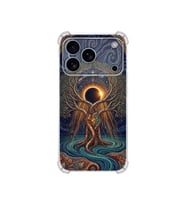 PrintiFy Apple iPhone 17promax ile Uyumlu Simya Serisi Kozmik Denge Tasarımlı Uv Baskılı Köşe Korumalı Antişok Kılıf