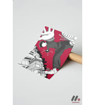 Mob Psycho Aksiyon Poster, Çerçevesiz Yüksek Kalite Duvar Afişi - Anime Severlere Özel