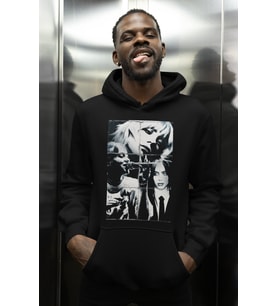Tasarım Vintage Billie Eilish Baskılı Unisex Oversize Şarkıcı Hoodie