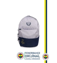Fenerbahçe Orijinal Lisanslı Spor Sırt Çantası Paraşüt Kumaş Fb Okul Çantası (Lacivert-Beyaz)