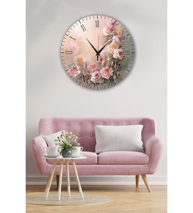 Bilge Retro Tasarımlı Duvar Saati 35x35cm (Baskılı)