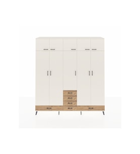 Hyperion Dolap 6 Raflı 6 Çekmeceli 4 Askılı 220x44x243 Aytaşı-Aytaşı/Çam