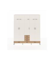 Hyperion Dolap 6 Raflı 6 Çekmeceli 4 Askılı 220x44x243 Aytaşı-Aytaşı/Çam