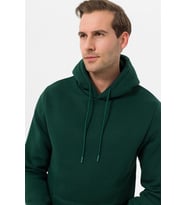 Süvari Kapüşonlu Yaka Regular Kalıp Düz Yeşil Sweatshirt