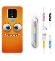 Tecno Camon 16 18P Pova 3 Pova Neo Kılıf Kablo Koruma Spiral Silikon Dişlek 1615