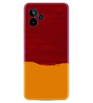 General Mobile GM 24 Pro Kılıf Silikon Desen Özel Seri Sarı Kırmızı Boya 1708