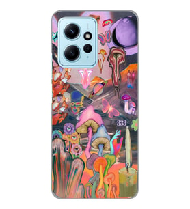 Redmi Note 12 4G Uyumlu Aesthetic Desenli Şeffaf Telefon Kılıfı