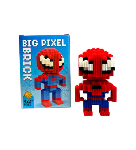 Spiderman Tasarımlı Büyük Parçalı Blok Oyuncak Seti Big Pixel Brick Set