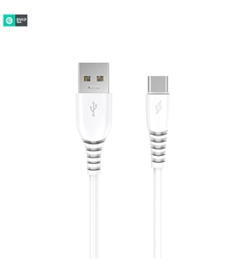 DVIP 100W UsbA to Type-C Data ve Hızlı Şarj Kablosu Beyaz Y100C100W