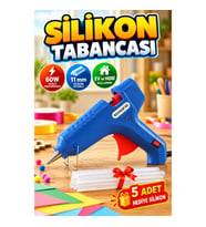 60 W 11 mm Uyumlu Silikon Tabancası 5 Adet Hediye Silikon ile Ev ve Hobi Kullanımı